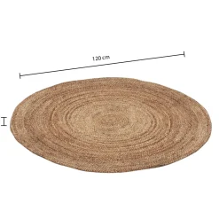 Atmosphera Tapis En Jute|Tapis Rond*Tapis en jute Beige