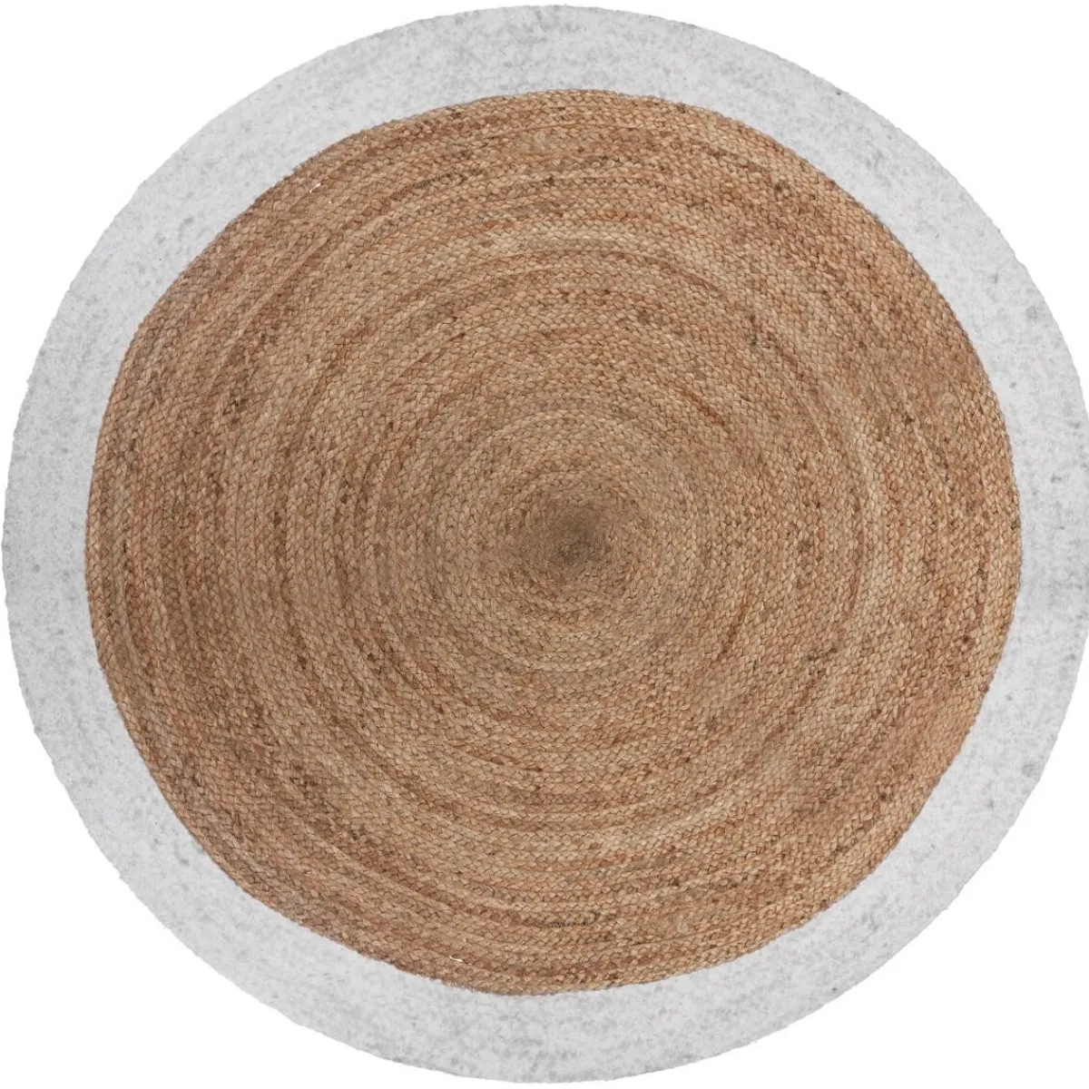 Atmosphera Tapis En Jute|Tapis Rond*Tapis en jute bord Blanc