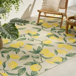 Atmosphera Tapis D'Extérieur|Tapis D'Extérieur*Tapis extérieur Jaune NoiretBlanc