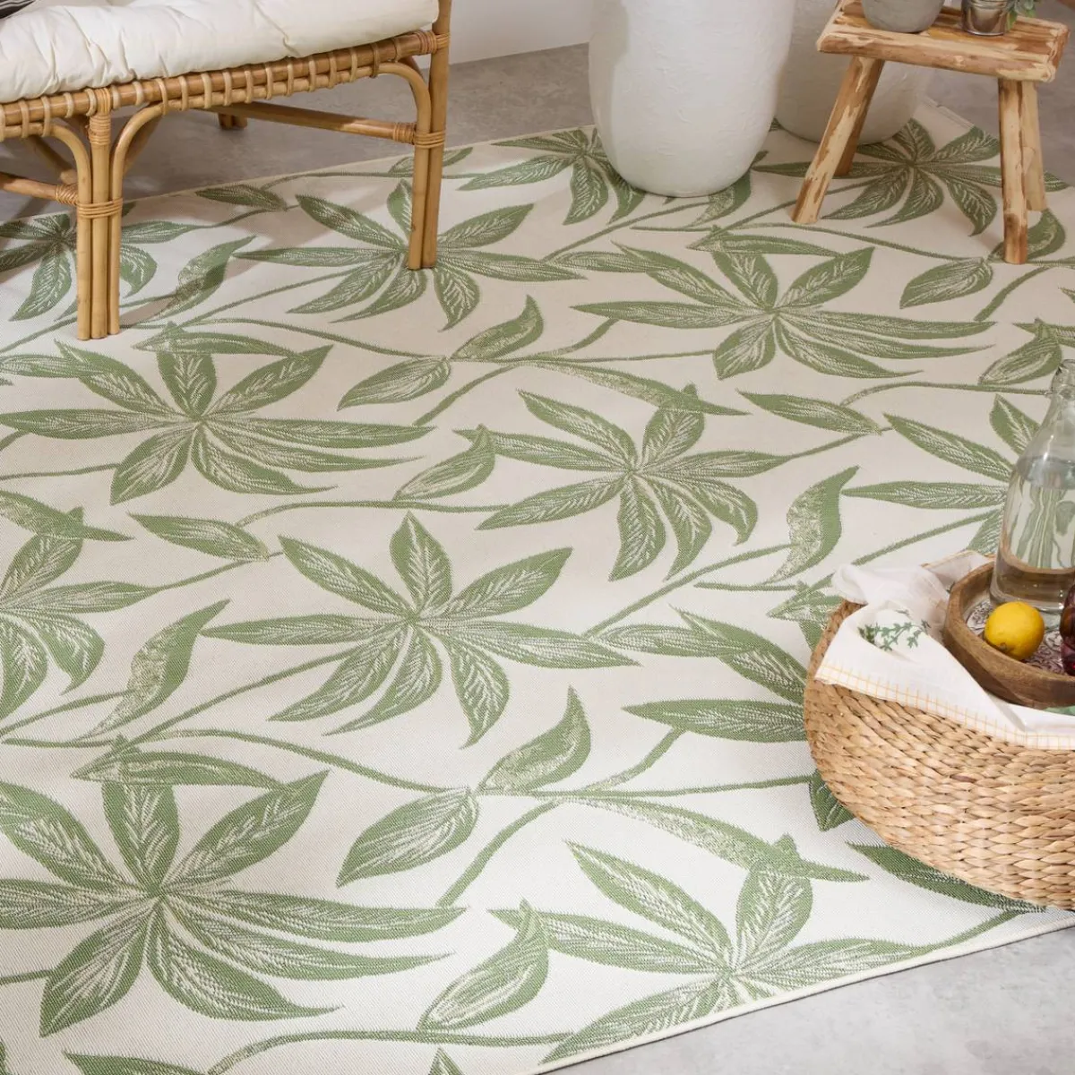 Atmosphera Tapis D'Extérieur|Tapis D'Extérieur*Tapis extérieur "Kepa" MotifFeuilles