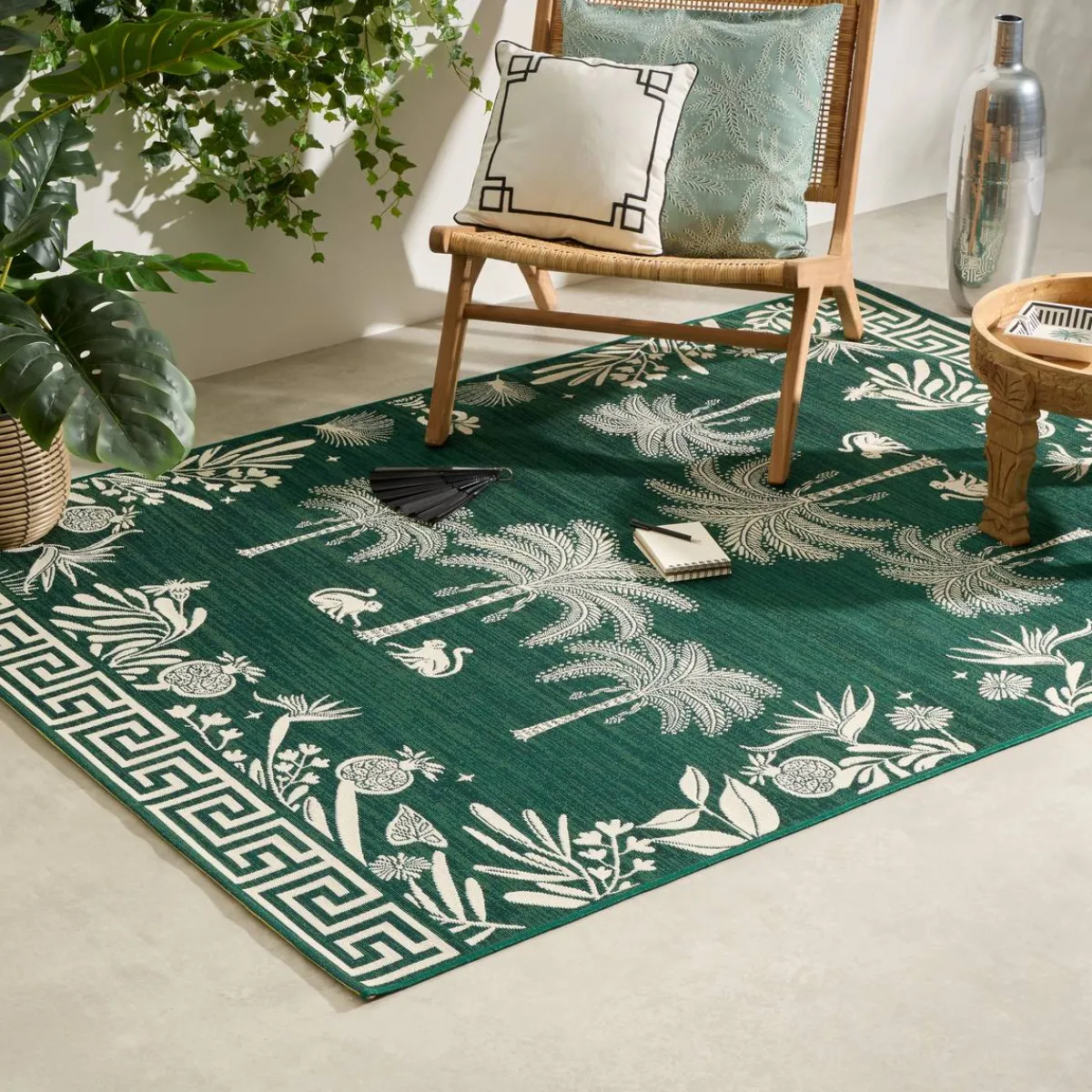 Atmosphera Tapis D'Extérieur|Tapis D'Extérieur*Tapis extérieur "The Palm Resort" MotifFeuilles