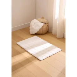 Atmosphera Tapis Rectangulaire*Tapis fausse fourrure 3D "Zephy" Modèle1