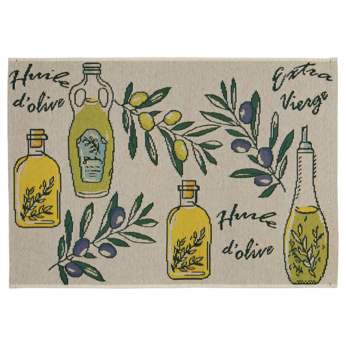 Atmosphera Tapis Rectangulaire*Tapis "Garrigue" Bleuencre