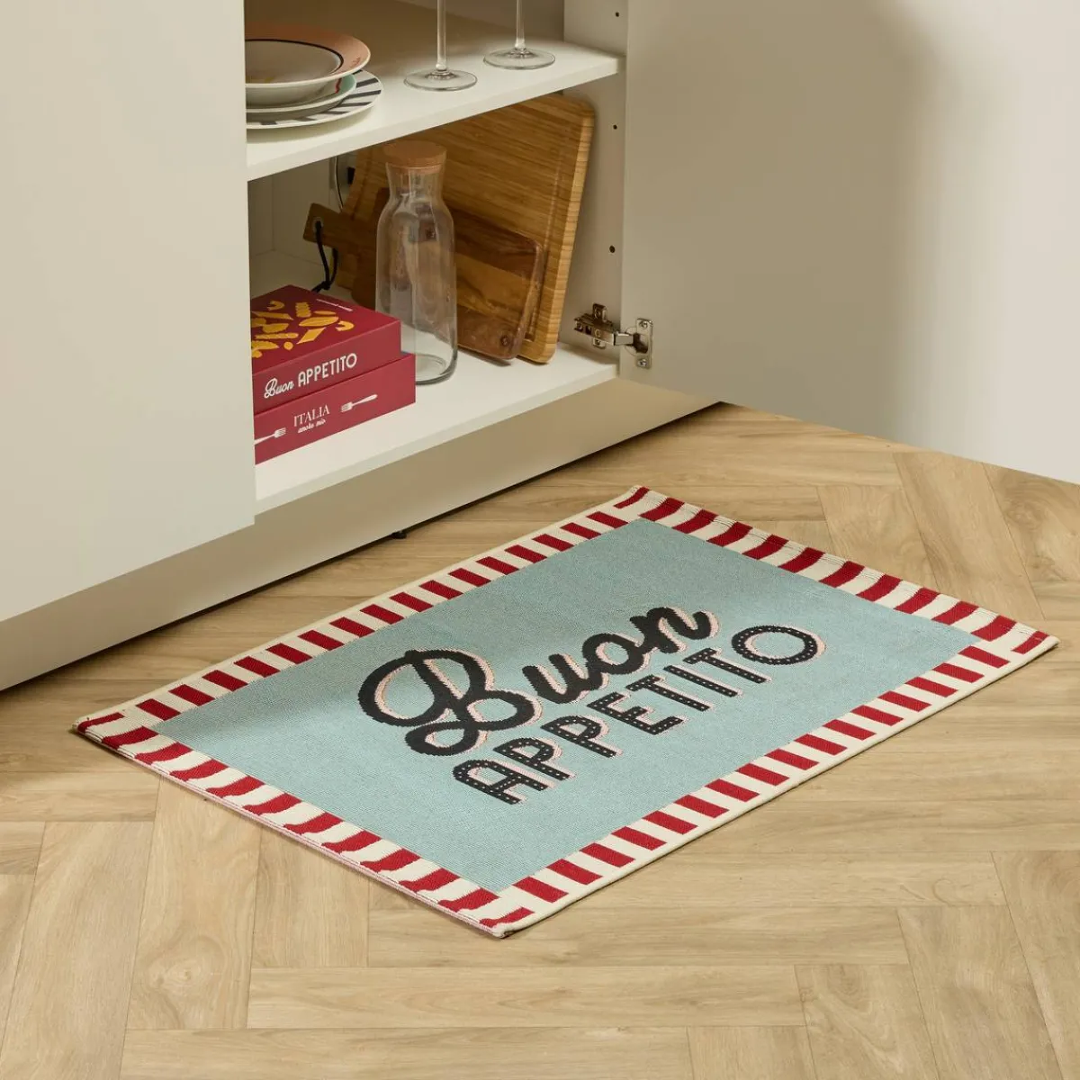 Atmosphera Tapis Rectangulaire*Tapis "Garrigue" Bleuencre