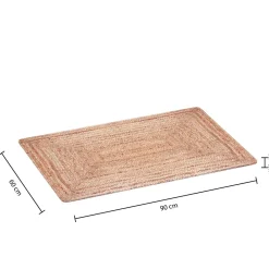 Atmosphera Tapis En Jute|Tapis Rectangulaire*Tapis "Histoire", jute Noir