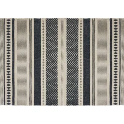 Atmosphera Tapis Rectangulaire*Tapis imprimé, coton Blanc