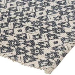 Atmosphera Tapis Rectangulaire*Tapis imprimé, coton Blanc