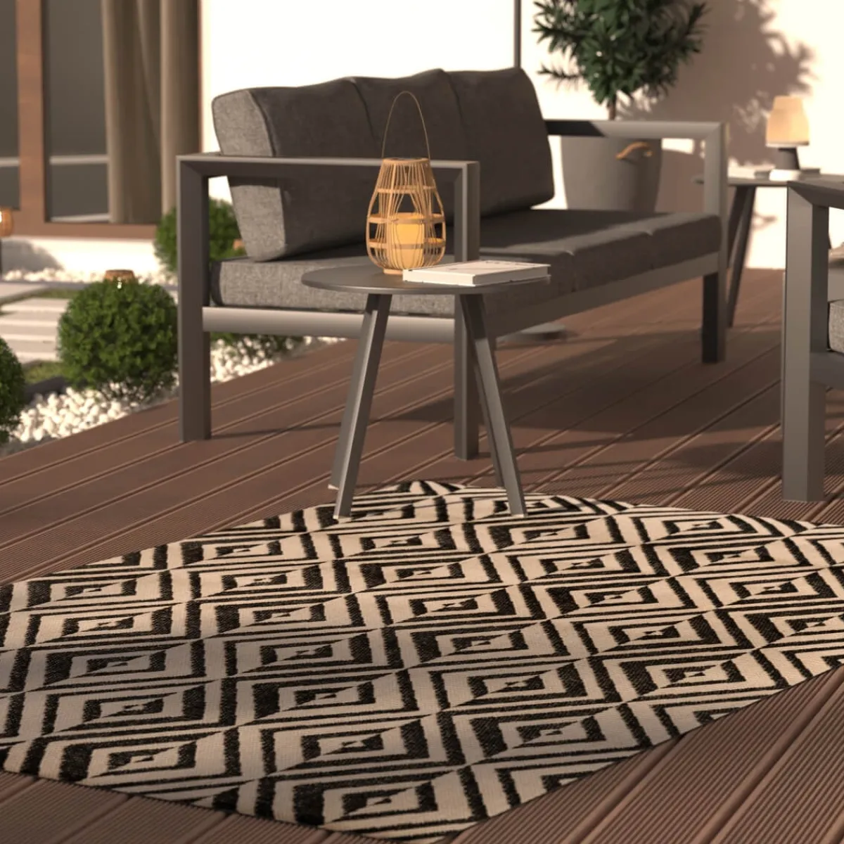 Atmosphera Tapis D'Extérieur|Tapis D'Extérieur*Tapis intérieur/extérieur Bleu