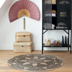 Atmosphera Tapis En Jute|Tapis Rond*Tapis "Living", jute Beige