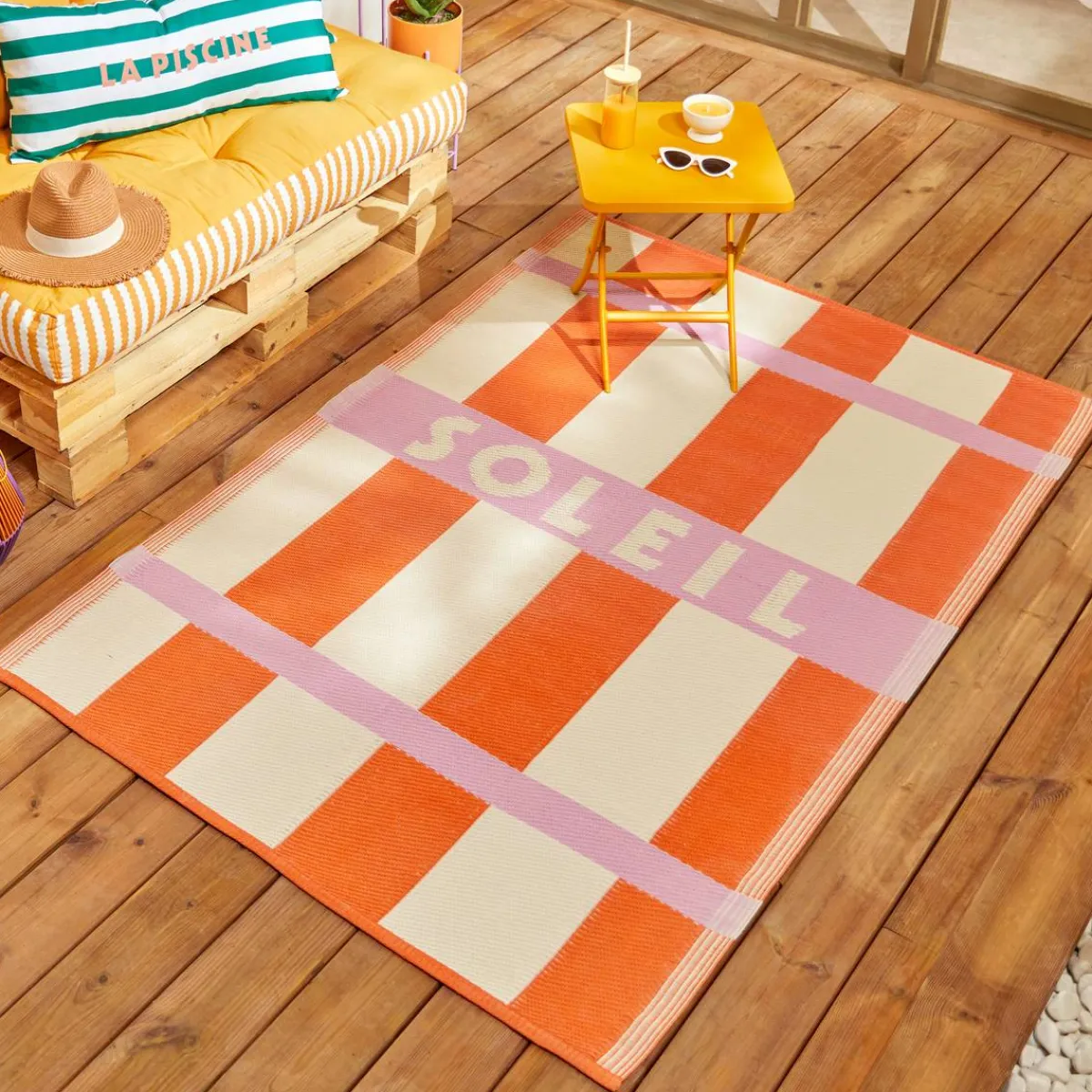 Atmosphera Tapis D'Extérieur|Tapis Rectangulaire*Tapis "Poolside" Vertfoncé