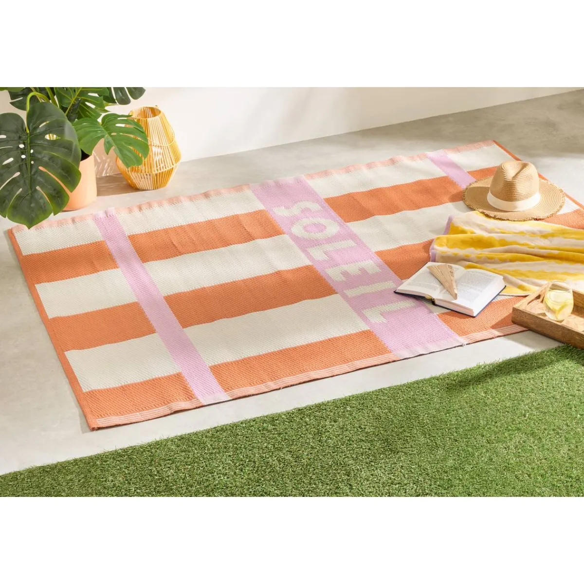 Atmosphera Tapis D'Extérieur|Tapis Rectangulaire*Tapis "Poolside" Vertfoncé