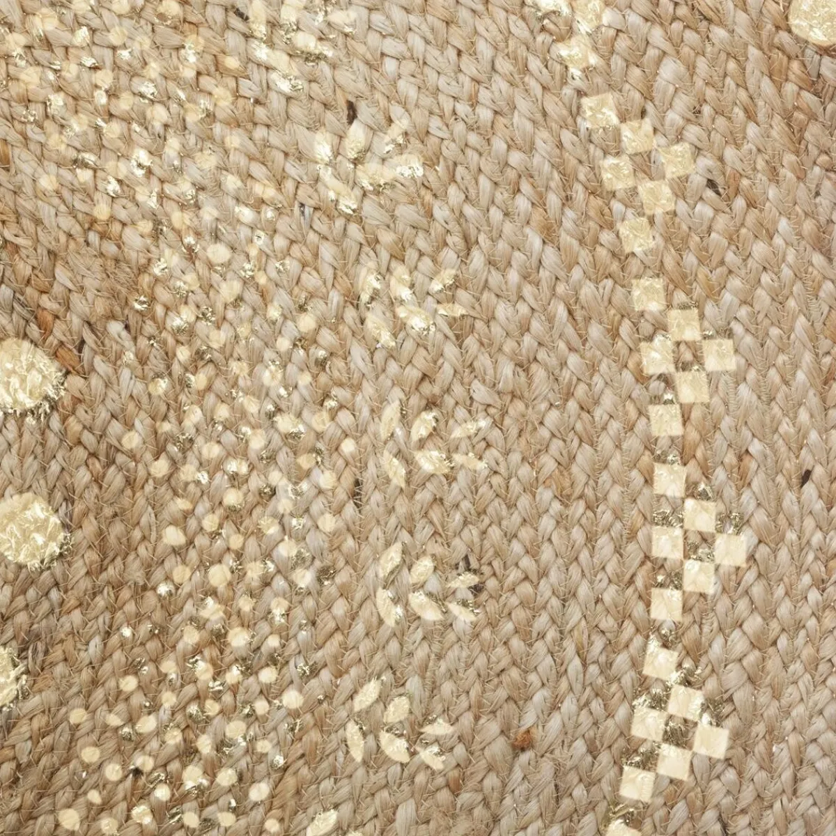 Atmosphera Tapis En Jute|Tapis Rond*Tapis "Shine", jute Ivoire