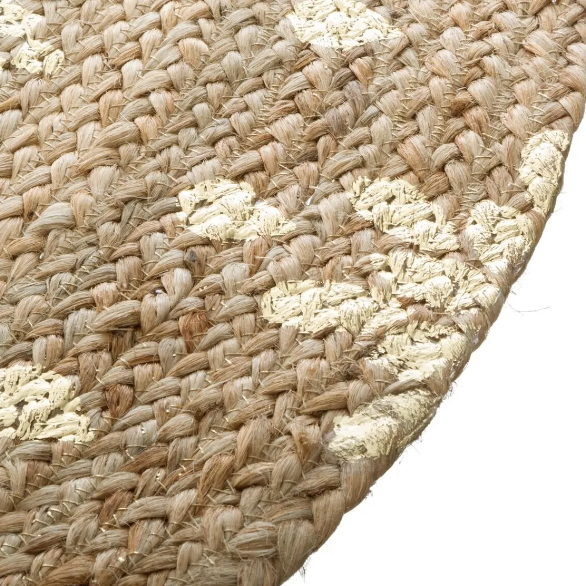 Atmosphera Tapis En Jute|Tapis Rond*Tapis "Shine", jute Ivoire