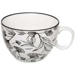 Atmosphera Tasses, Mugs*Tasse  "White Floral" Blanc