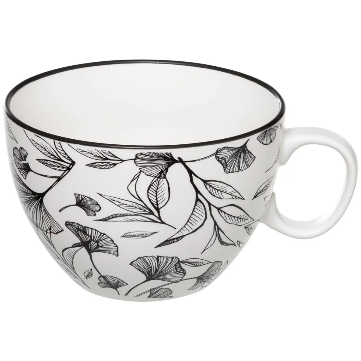 Atmosphera Tasses, Mugs*Tasse "White Floral" Blanc