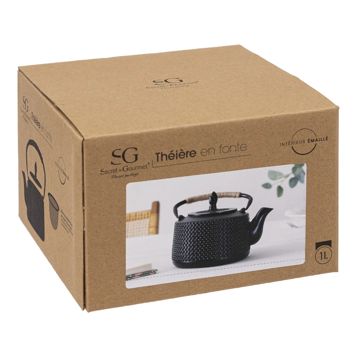 Atmosphera Théières, Cafetières*Théière en fonte "Flora" Transparent
