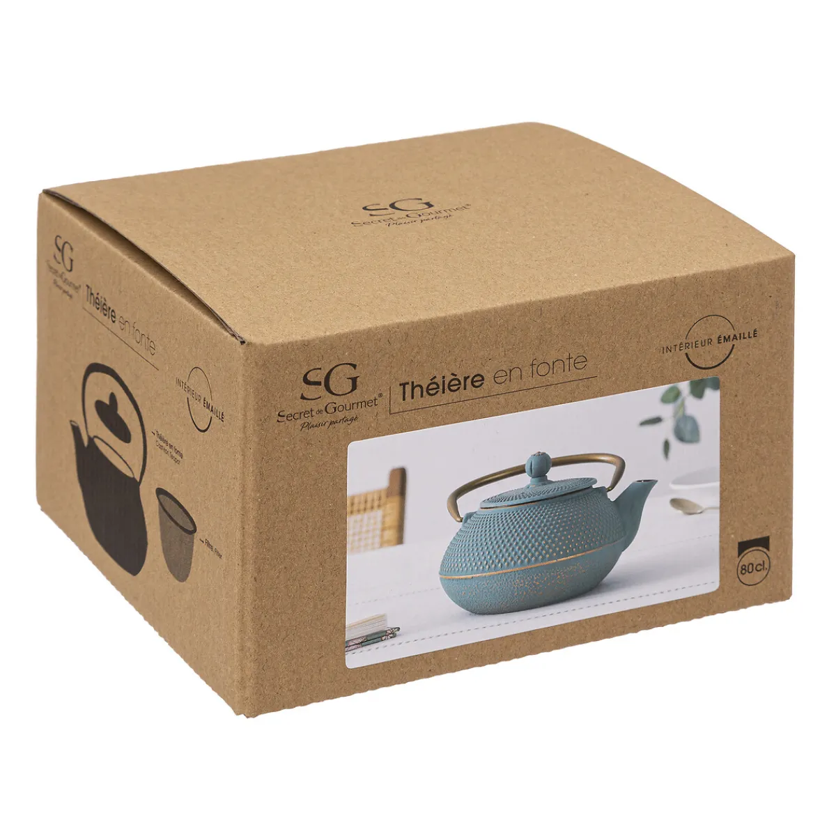 Atmosphera Théières, Cafetières*Théière en fonte "Jade" Crème