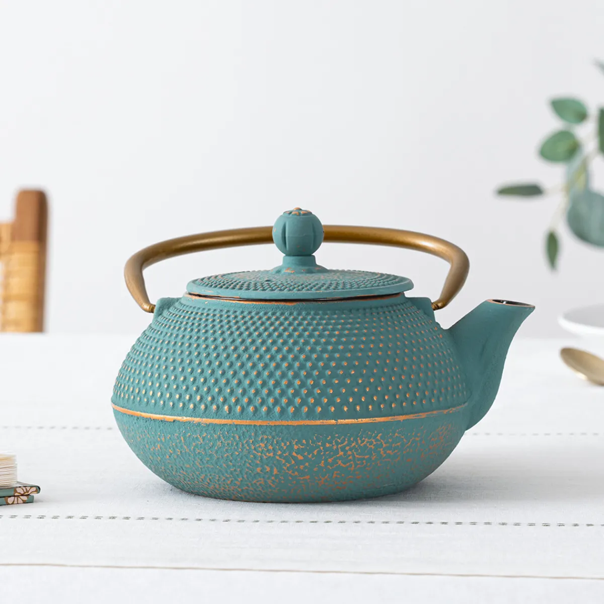 Atmosphera Théières, Cafetières*Théière en fonte "Jade" Crème