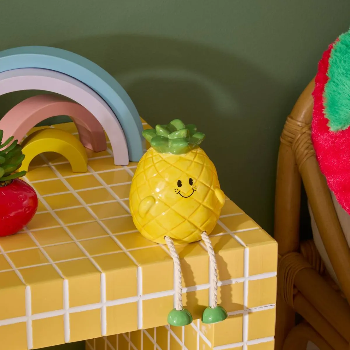Atmosphera Objets Déco*Tirelire enfant "Foodie" Blanc