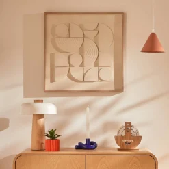 Atmosphera Toiles, Tableaux*Toile 3D "Catalina" Blanc