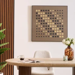 Atmosphera Toiles, Tableaux*Toile 3D "Douwy" Marron
