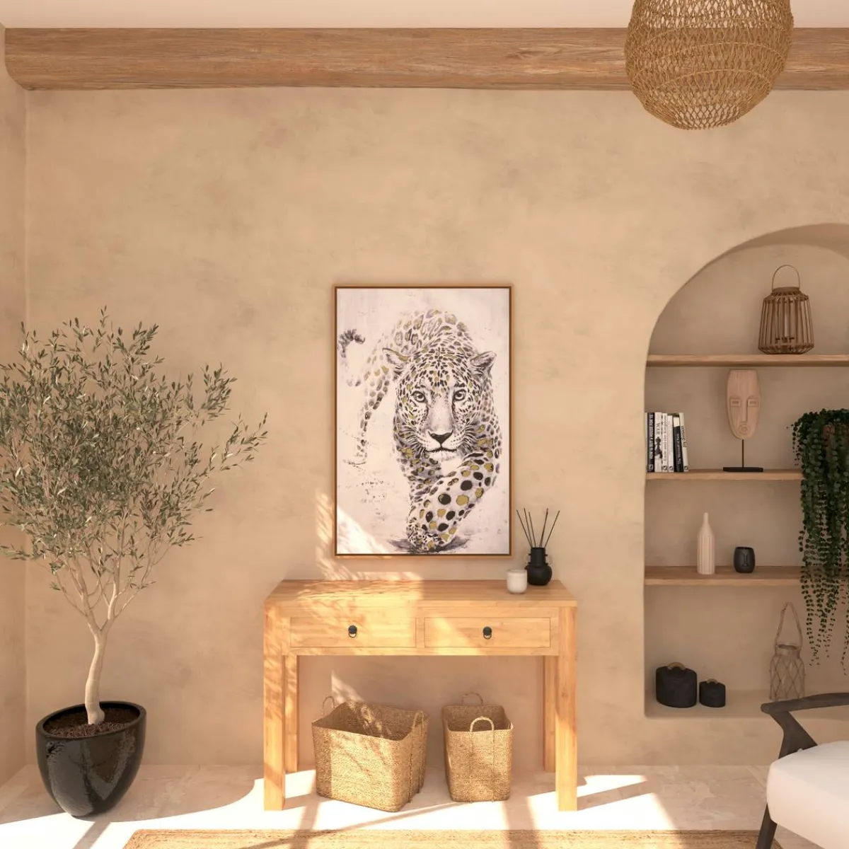 Atmosphera Toiles, Tableaux*Toile encadrée "Animaux" Bleu