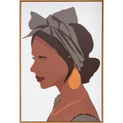 Atmosphera Toiles, Tableaux*Toile encadrée "Elina" Noir