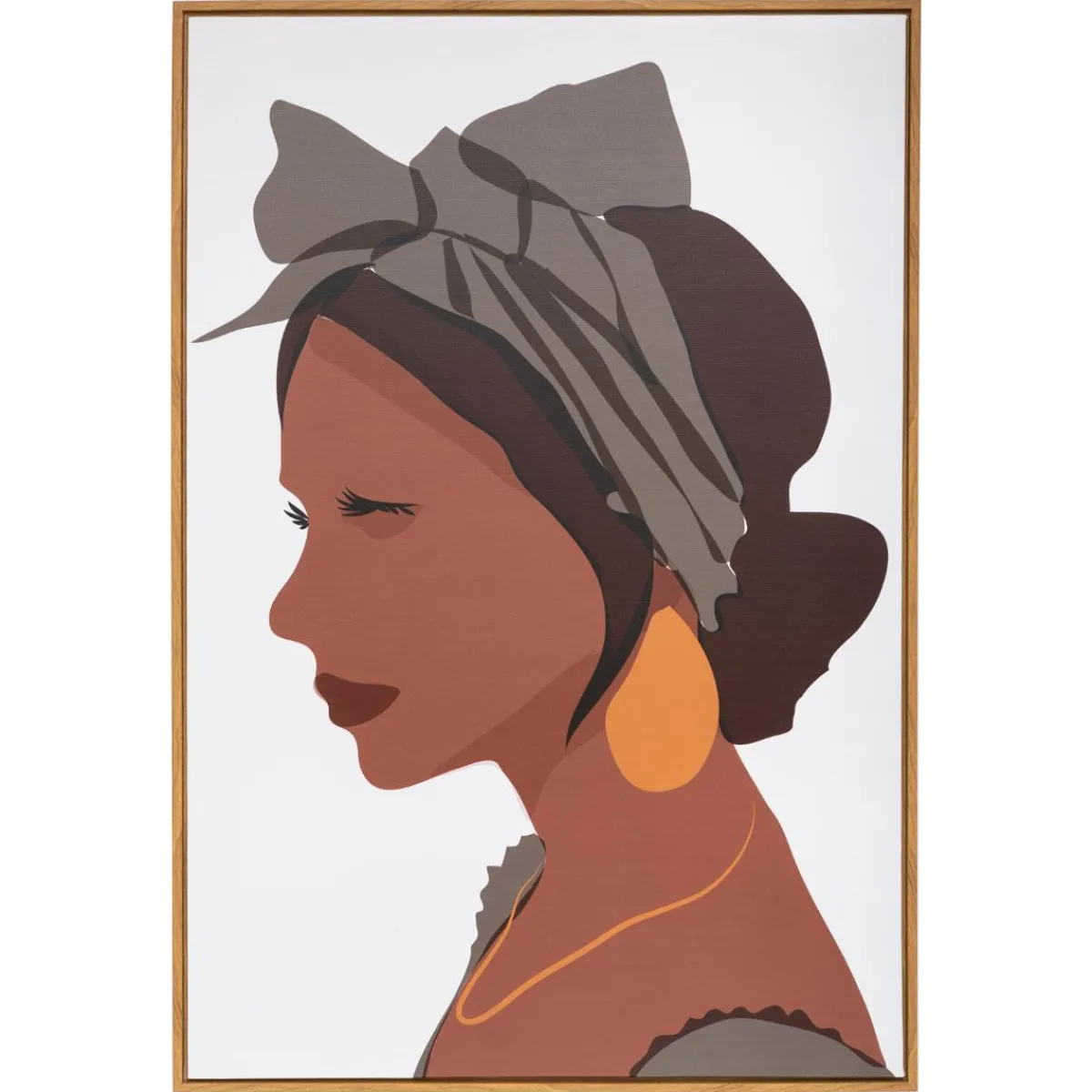 Atmosphera Toiles, Tableaux*Toile encadrée "Elina" Noir