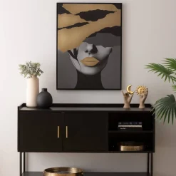 Atmosphera Toiles, Tableaux*Toile imprimée encadrée "Anaelle" Vert
