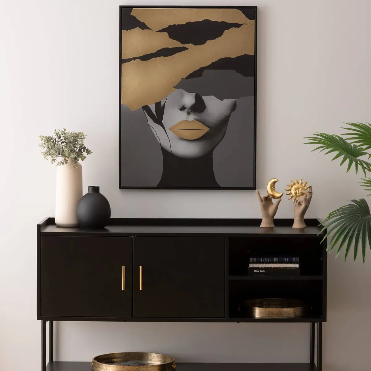 Atmosphera Toiles, Tableaux*Toile imprimée encadrée "Anaelle" Vert