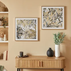 Atmosphera Toiles, Tableaux*Toile imprimée encadrée "Ava" Beige
