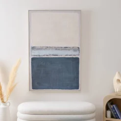 Atmosphera Toiles, Tableaux*Toile peinte encadrée "Jimena" Gris