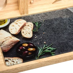 Atmosphera Accessoires Cuisine Conviviale*Trancheuse à charcuterie avec planche "Charcut" Bois