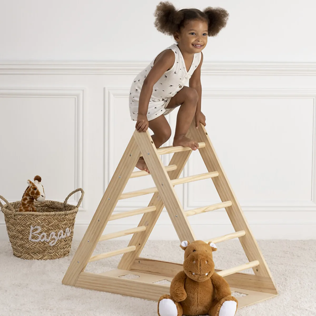 Atmosphera Peluches, Jouets|Sélection Montessori*Triangle d'escalade enfant Bleu