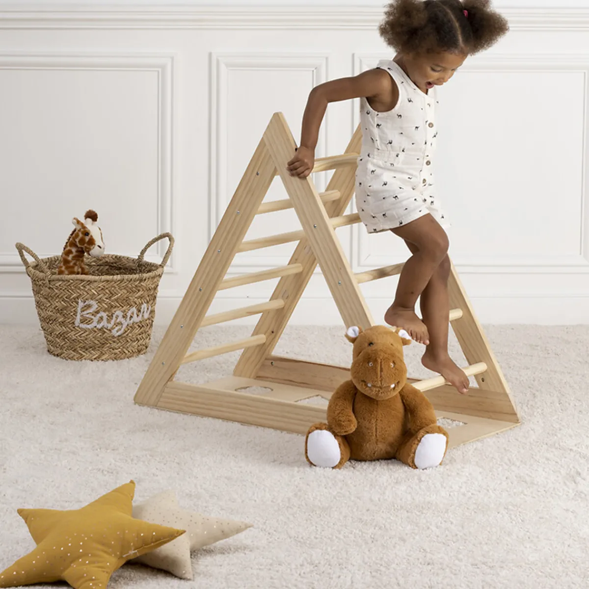 Atmosphera Peluches, Jouets|Sélection Montessori*Triangle d'escalade enfant Bleu