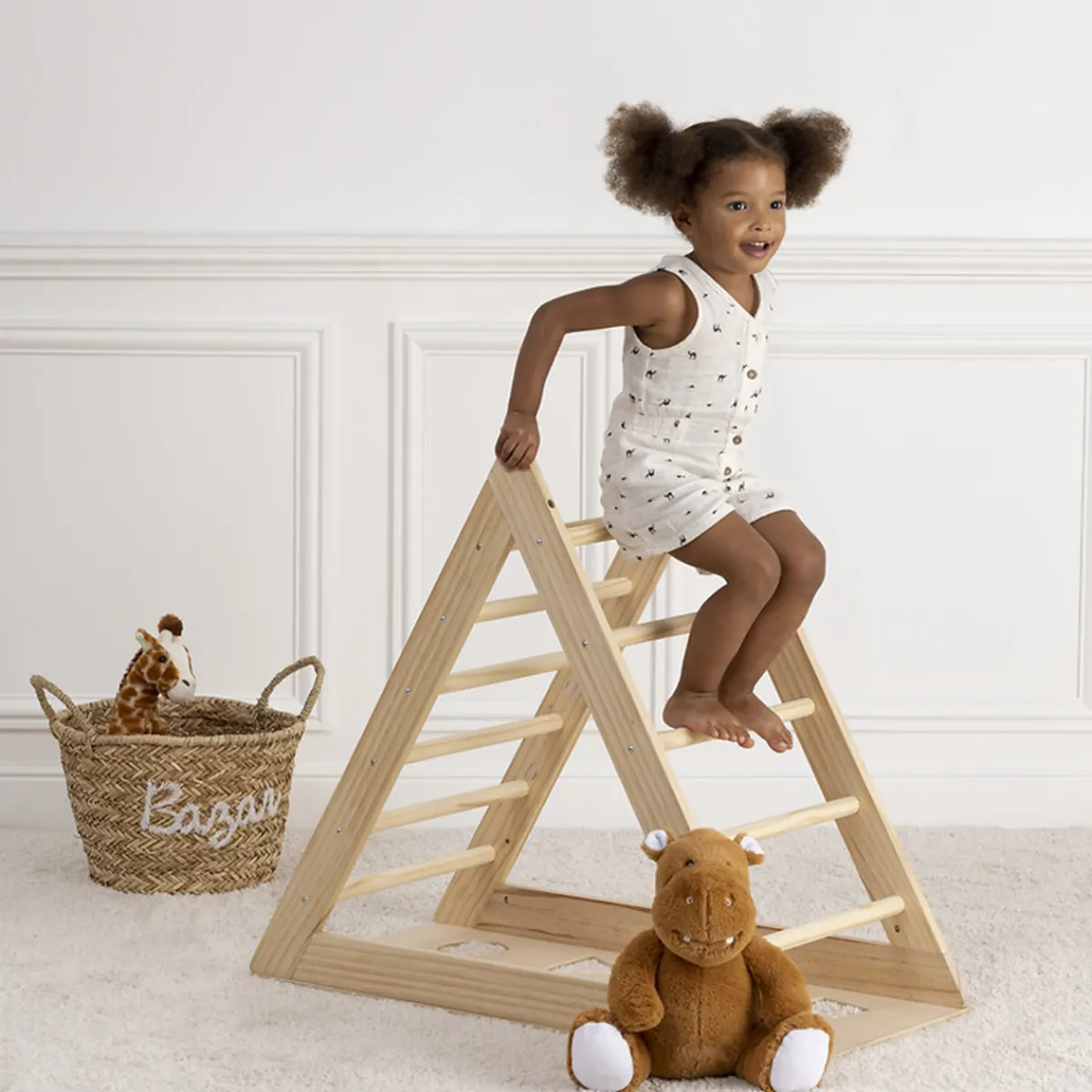 Atmosphera Peluches, Jouets|Sélection Montessori*Triangle d'escalade enfant Bleu