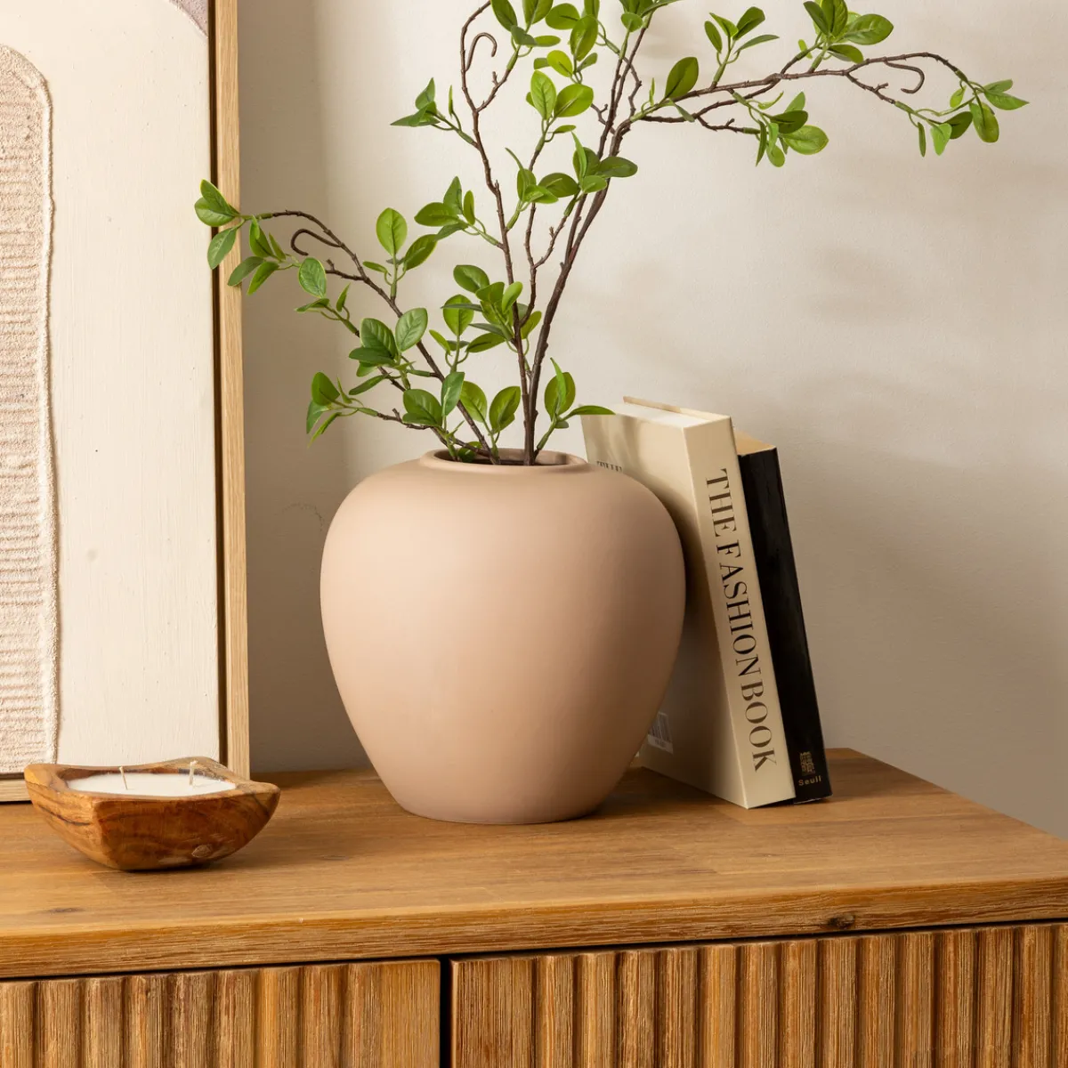 Atmosphera Vases*Vase boule "Rily" Marron