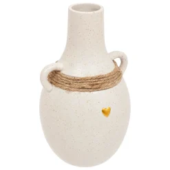 Atmosphera Vases*Vase corde "The floral" Blanc