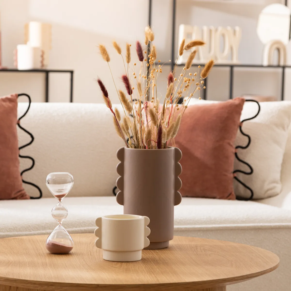 Atmosphera Vases*Vase céramique "Hind" Marron