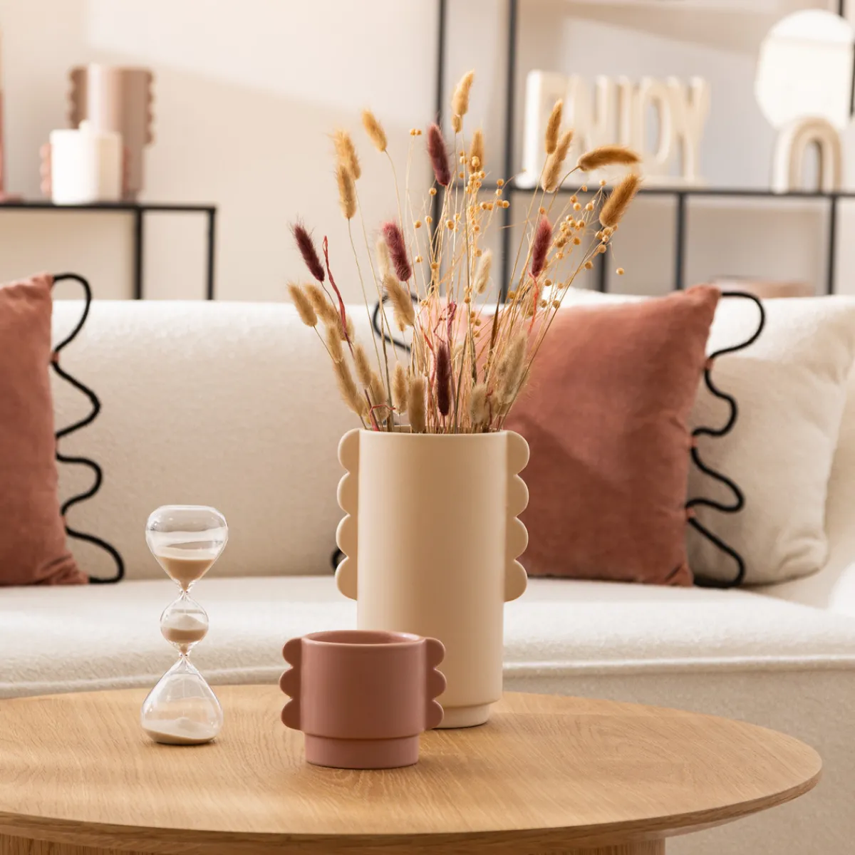 Atmosphera Vases*Vase céramique "Hind" Marron