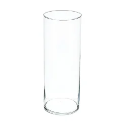 Atmosphera Vases*Vase cylindre, verre NoiretBlanc