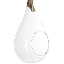 Atmosphera Vases*Vase goutte, verre et corde Argent