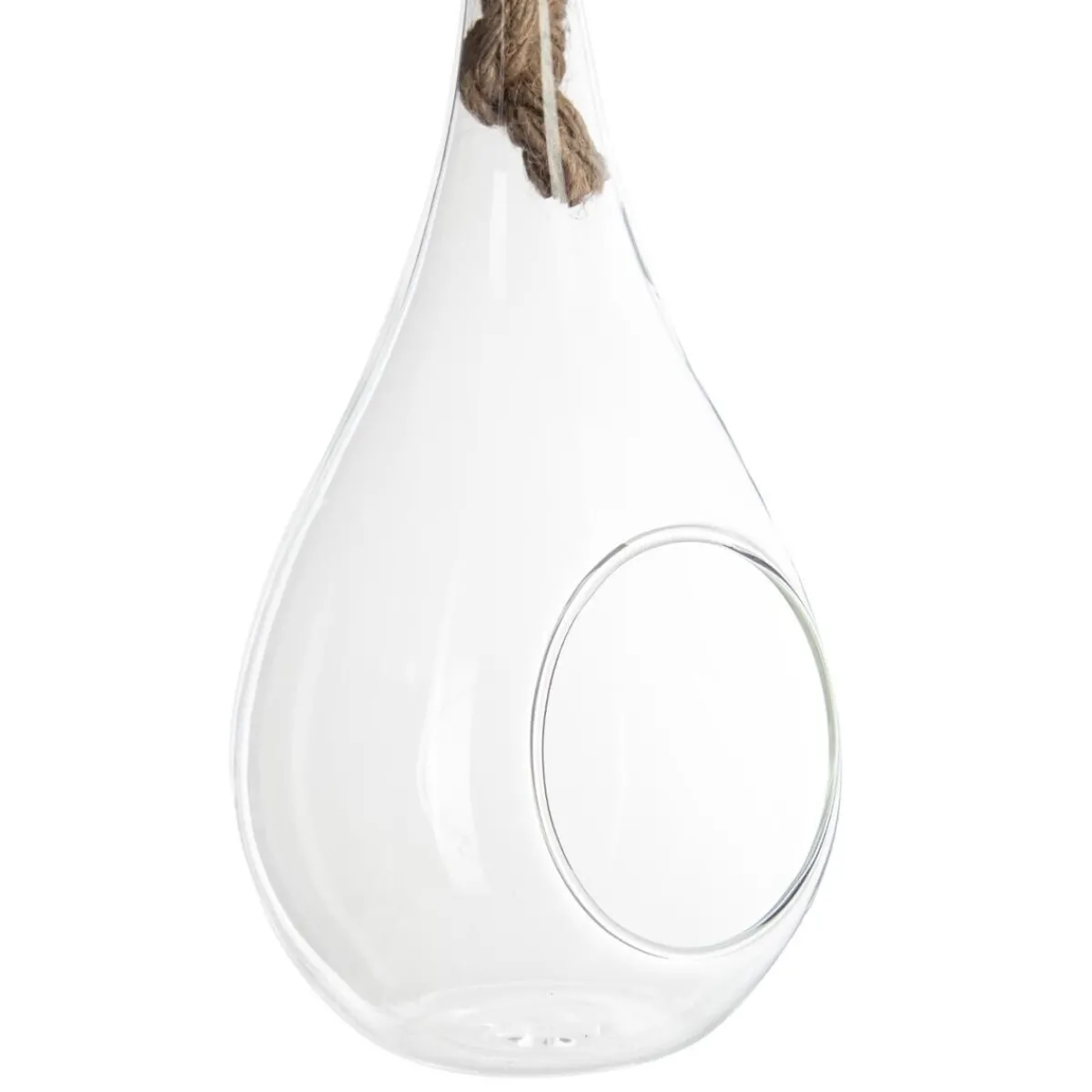 Atmosphera Vases*Vase goutte, verre et corde Argent