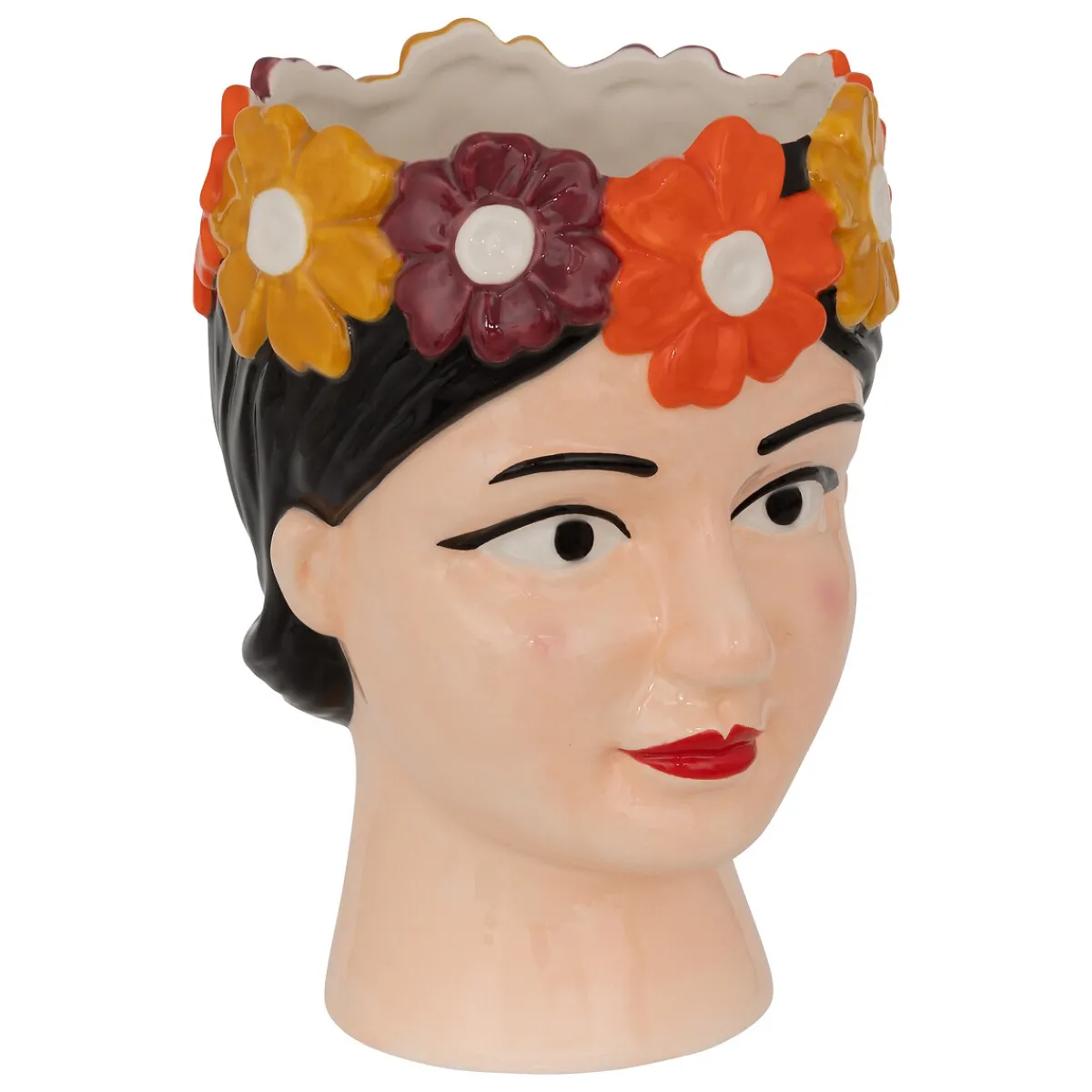 Atmosphera Vases*Vase tête de femme "Yuca" Noir