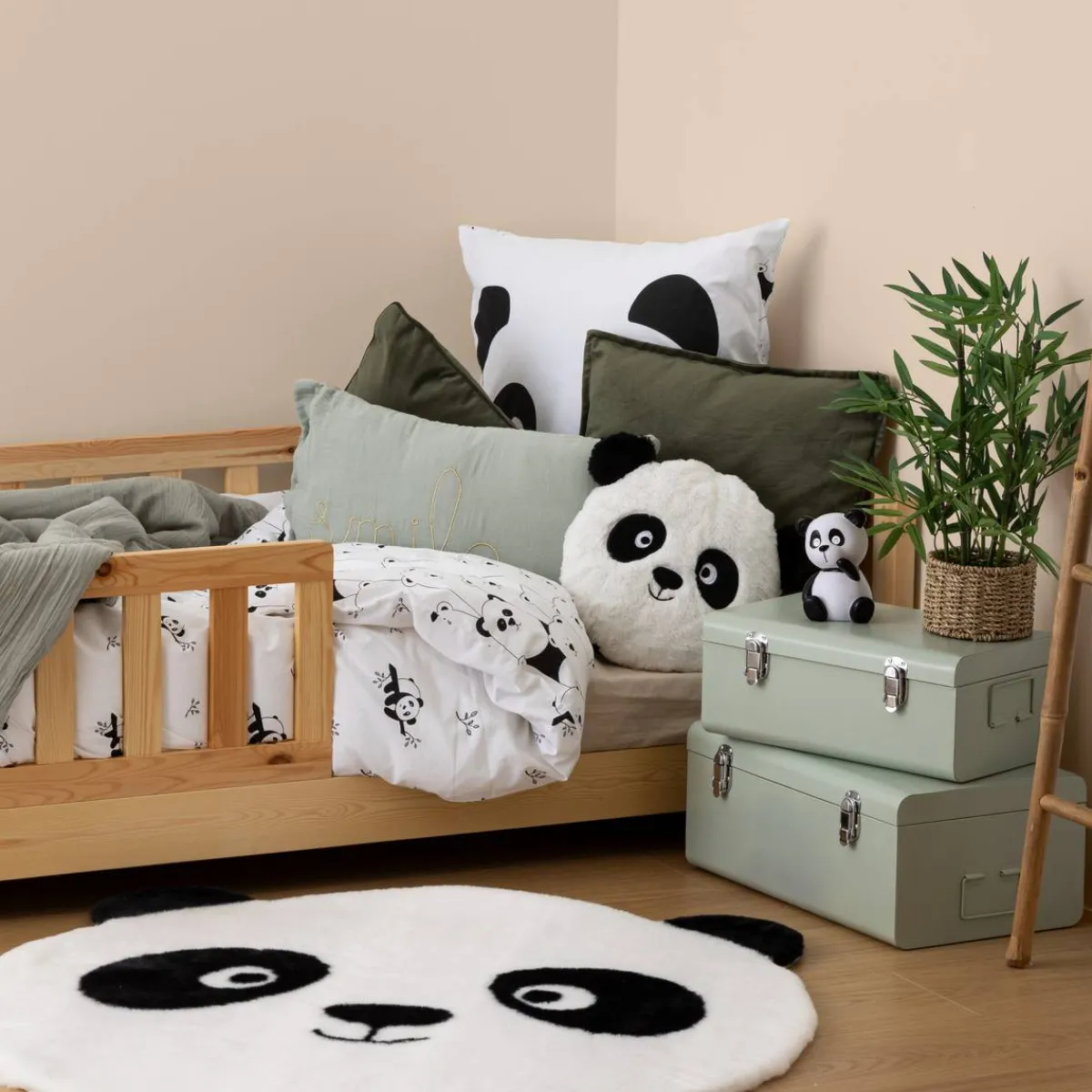 Atmosphera Veilleuses*Veilleuse enfant à pile Panda "Andy" Multicolore