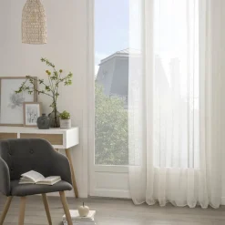 Atmosphera Voilages*Voilage "Anissa" Blanc