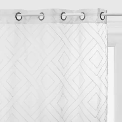 Atmosphera Voilages*Voilage brodé "Etnik" Beige