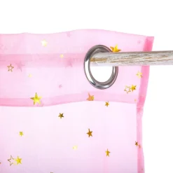 Atmosphera Rideaux Enfant*Voilage enfant "Étoile d'or" Blanc