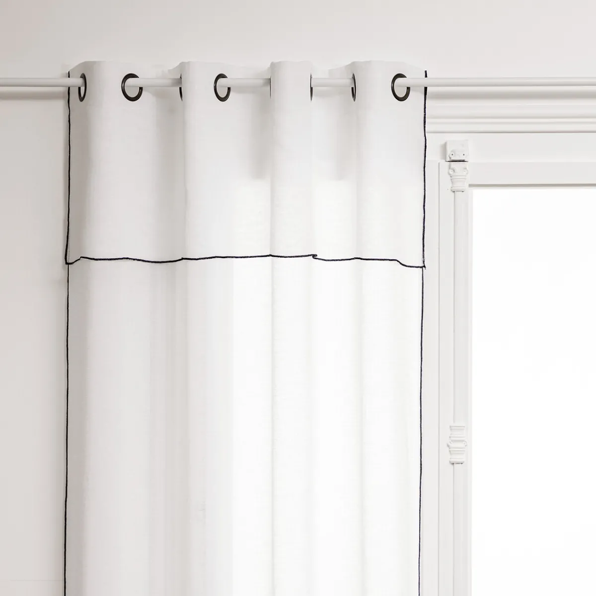 Atmosphera Voilages*Voilage "Fred" Blanc