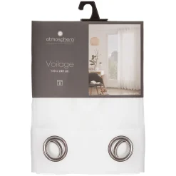 Atmosphera Voilages*Voilage "Georgette" Gris